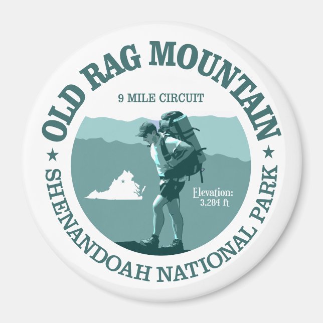Old Rag Mountain (rd) Magnet (Front)