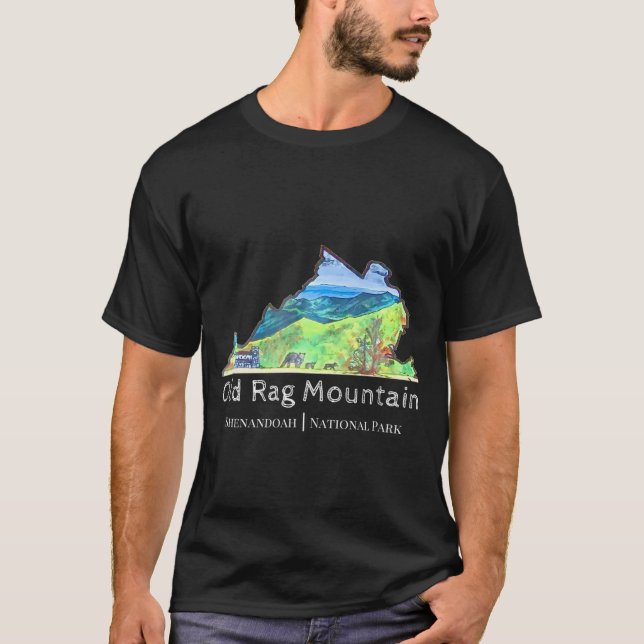 Old Rag Mountain Shenandoah National Park Va T-Shi T-Shirt (Front)