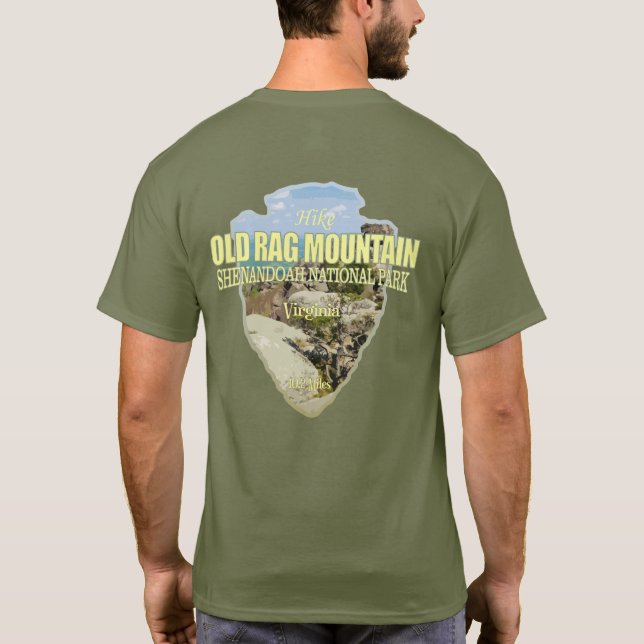Old Rag Mtn (arrowhead) T-Shirt (Back)