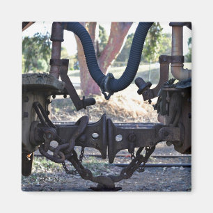 Old Railcar buffers Magnet