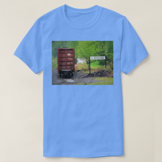 Old Railroad Track In Clatskanie T-Shirt (Design Front)