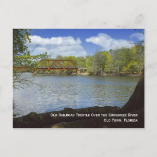 Old Railroad Trestle Postcard