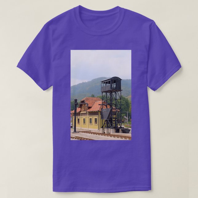 old railway station on mountain T-Shirt (Design Front)