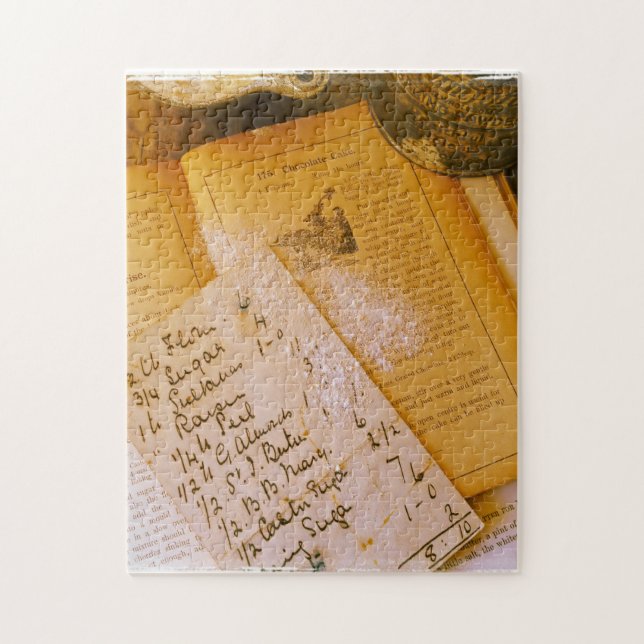 Old recipes jigsaw puzzle (Vertical)