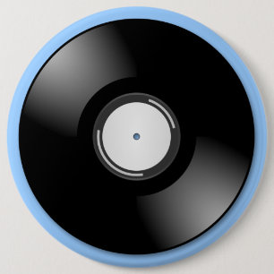 OLD RECORD Round Button