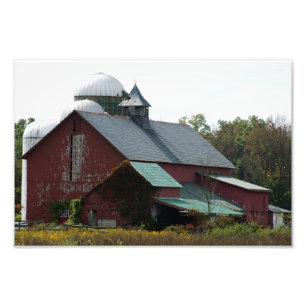 Old Red Barn 12 x 8 Photographic Print