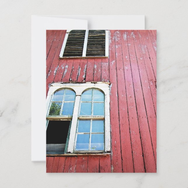 Old Red Barn Invitation (Front)