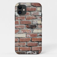 Old red brick wall