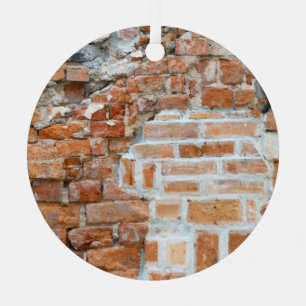 Old Red Brick Wall Ornament