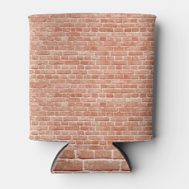 Old red brick wall texture. can cooler (Front)