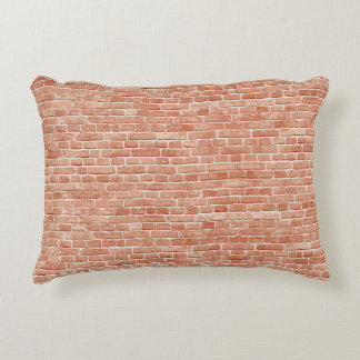 Old red brick wall texture. decorative cushion