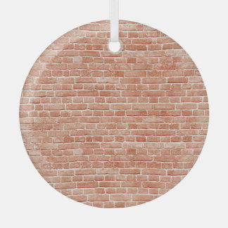 Old red brick wall texture. glass tree decoration