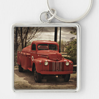 Old Red Fire Truck keychain