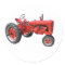 old red tractor