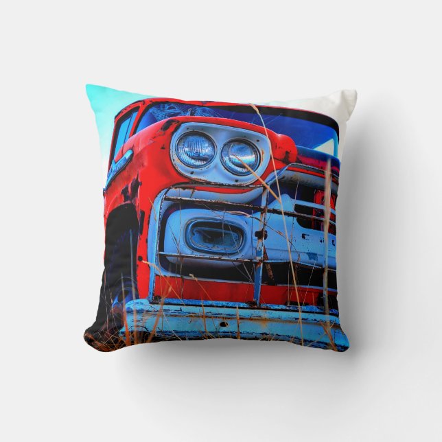 Old Red Truck Cushion (Front)