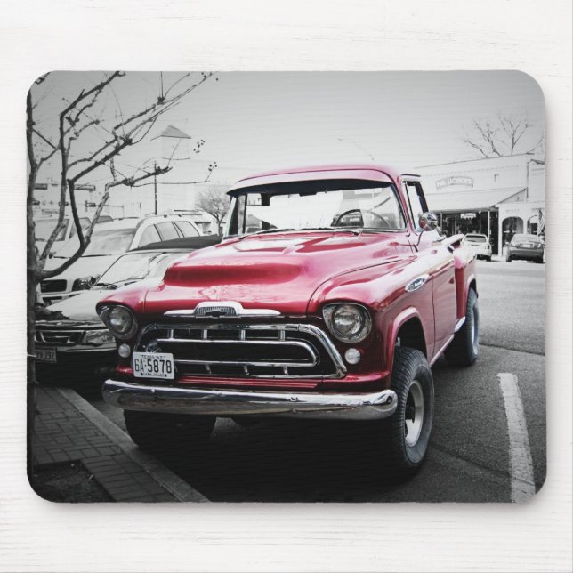 Old Red Truck Mouse Pad (Front)