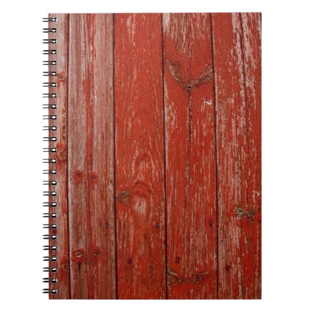 Old red wood notebook (Front)