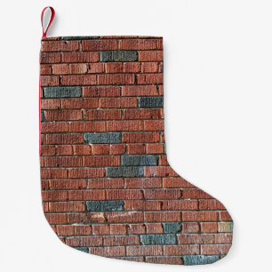 Old Reddish/Brownish Brick Wall Small Christmas Stocking