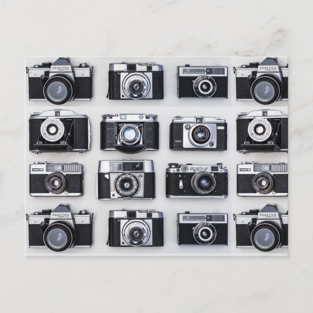 Old Retro Camera Collector Photographers Postcard (Front)