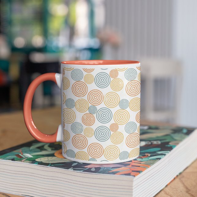 Old Retro Style Background Pattern Mug (Creator Uploaded)