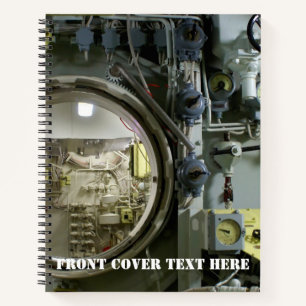 old retro submarine notebook