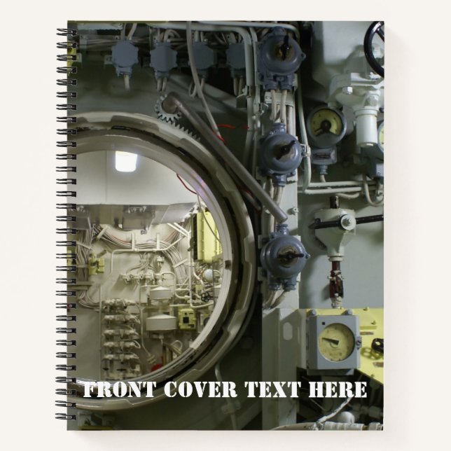 old retro submarine notebook (Front)