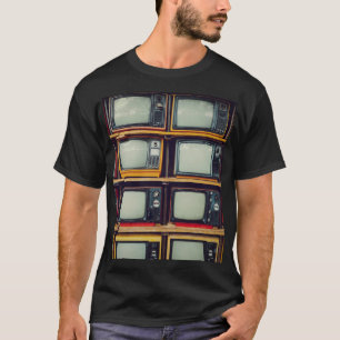 Old Retro Television Blank Screen T-Shirt
