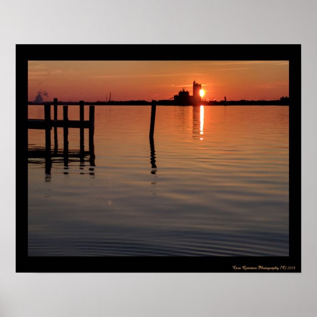 Old Road Bay Sunset Poster (Front)