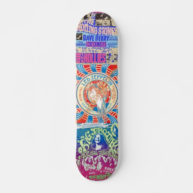 Old Rock Bands Skateboard (Front)
