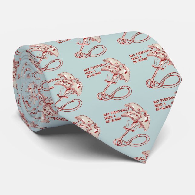 Old Rock climbing cam funny  Tie (Rolled)
