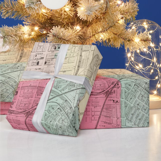 Old Rome NY Map (1874)  Wrapping Paper (Holidays)
