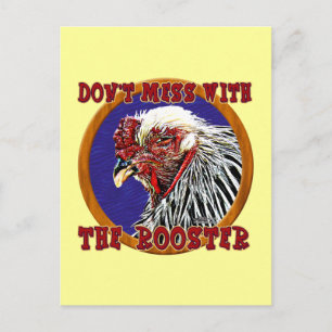 Old Rooster Postcard