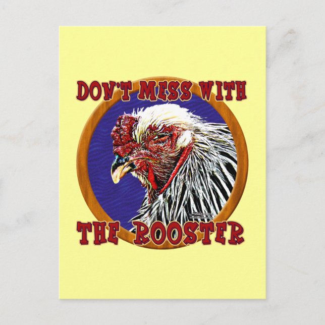 Old Rooster Postcard (Front)