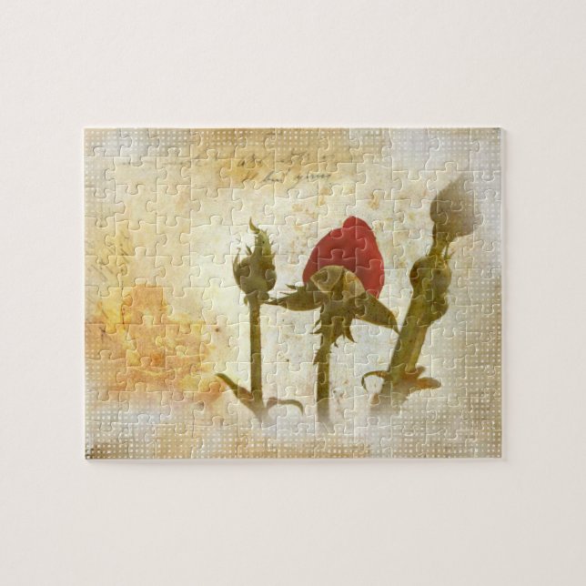 Old Rose Jigsaw Puzzle (Horizontal)