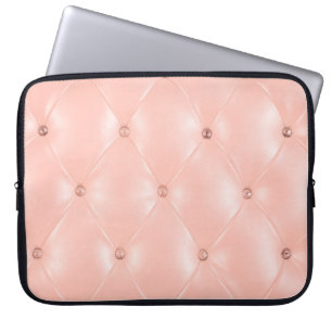 Old rose, pink, Background and texture with Leathe Laptop Sleeve