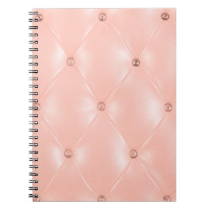 Old rose, pink, Background and texture with Leathe Notebook