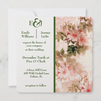 Old Roses Wedding Invitation