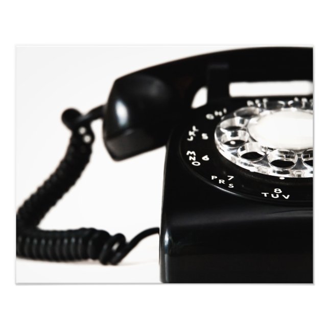 Old Rotary Telephone Photo Print (Front)