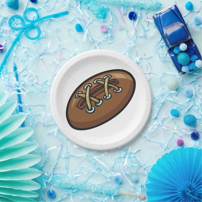 Old Rugby Ball Paper Plate (Creator Uploaded)