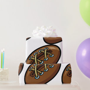 Old Rugby Ball Wrapping Paper
