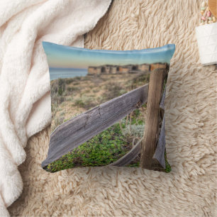Old Rugged Beach Fence Cushion