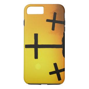 Old Rugged Wooden Cross on Calvary Hill at Sunset iPhone 8 Plus/7 Plus Case