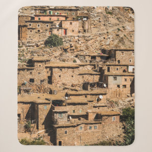 Old rural traditional local village in Morocco. Tr Sherpa Blanket