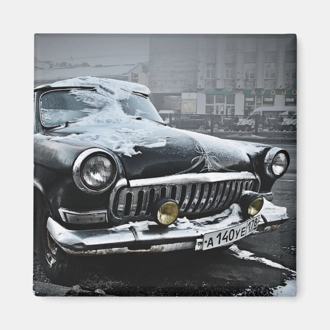 Old Russian Car Magnet (Front)