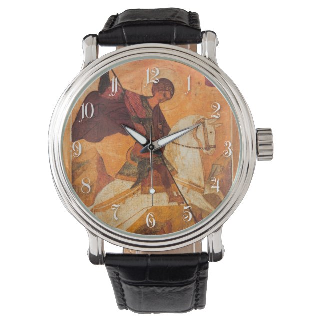 Old Russian icon of St.George Watch (Front)