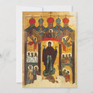Old Russian icon The Intercession
