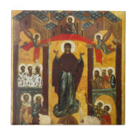 Old Russian icon The Intercession