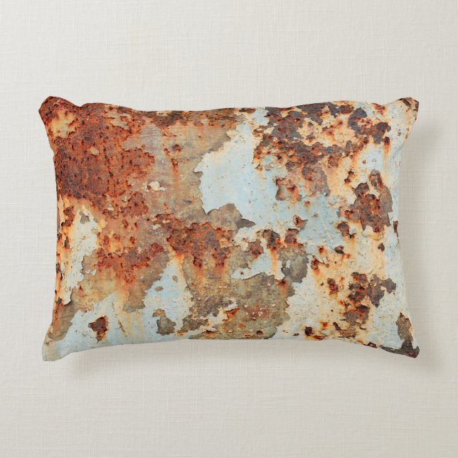 Old rust surface background and texture decorative cushion (Front)