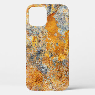 Old rust texture, grunge metallic background. iPhone 12 case