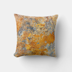 Old rust texture, grunge metallic background. cushion